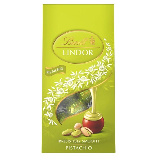 Lindor Praliny mleczne z nadzieniem pistacjowym   Lindt 100 g