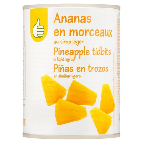 Ananas kawałki w syropie  Auchan 560 g