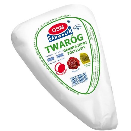Twaróg garwoliński półtłusty OSM GARWOLIN na wagę ok. 500g