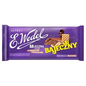 Czekolada mleczna nadziewana wafelkami i orzeszkami E.Wedel 100 g