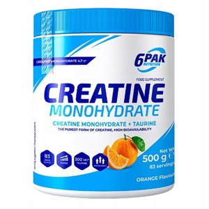Kreatyna Creatine Monohydrate pomarańcza 6PAK Nutrition 500 g