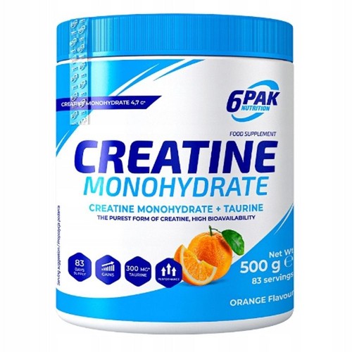 Kreatyna Creatine Monohydrate pomarańcza 6PAK Nutrition 500 g