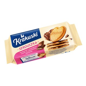 Herbatniki z dodatkiem masła w czekoladzie mlecznej Krakuski 171 g
