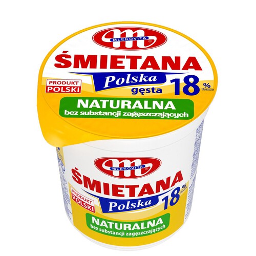 Śmietana Polska 18%  Mlekovita 400 g