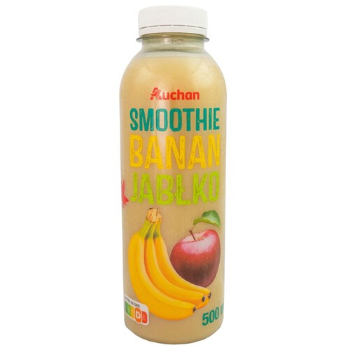 Smoothie banan-jabłko Auchan 500 ml