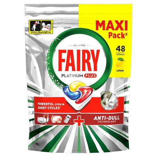 Tabletki do zmywarki Platinum+ Lemon Fairy 48 sztuk