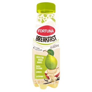 Jabłko-banan-gruszka z płatkami owsianymi, miodem i wanilią. Fortuna 0,3 l