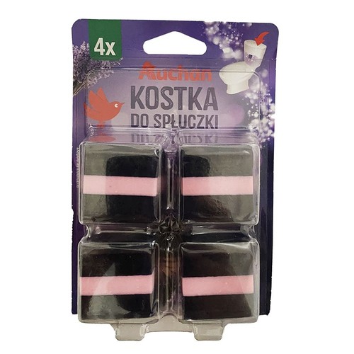 Kostka do spłuczki lawenda   Auchan 4 x 50 g
