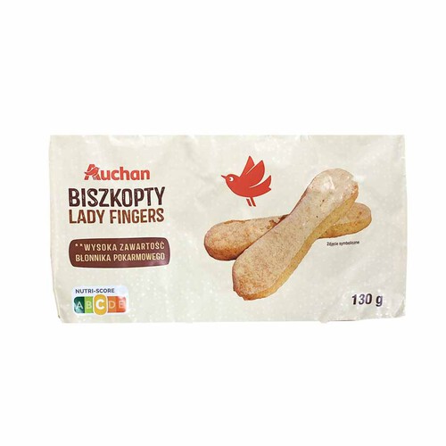 Biszkopty Lady Fingers Auchan 130 g