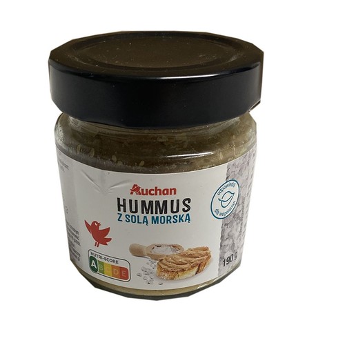 Hummus z solą morską Auchan 190 g