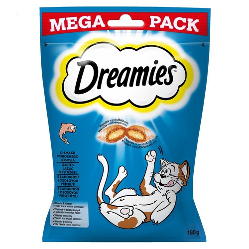 Przysmaki dla kota z łososiem Dreamies 180 g