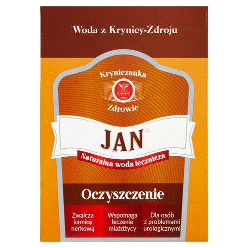 Woda lecznicza Jan Oczyszczenie Kryniczanka Zdrowie 3 l