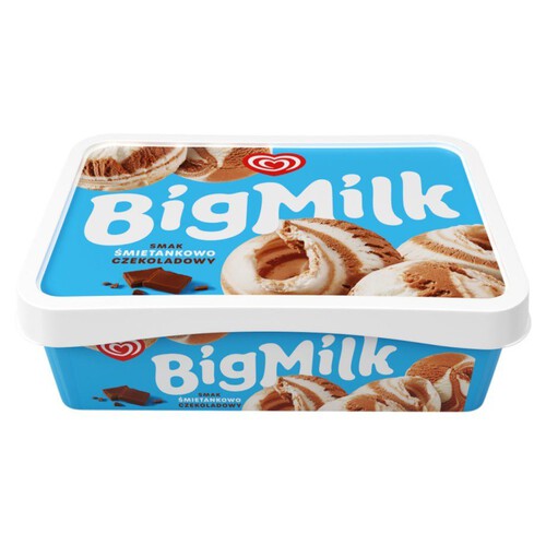 Lody o smaku śmietankowo czekoladowym Big Milk 900 ml