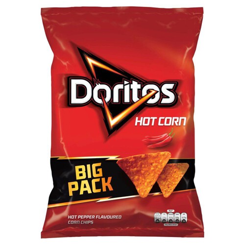 Chipsy kukurydziane o smaku ostrej papryki Doritos 180 g