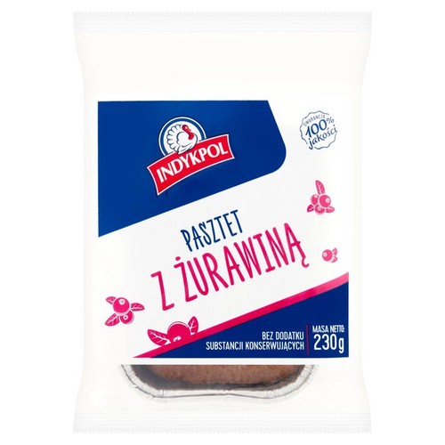 Pasztet z żurawiną Indykpol 230 g