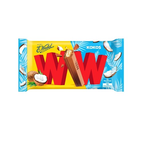 Wafelki przekładane nadzieniem kokos E.Wedel 45 g