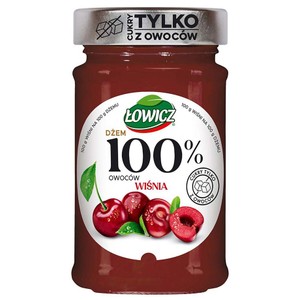 Dżem z wiśni o obniżonej zawartości cukrów Łowicz 210 g