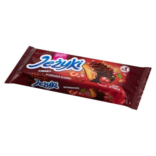 Dark Cherry herbatniki z bakaliami w czekoladzie deserowej Jeżyki 140 g