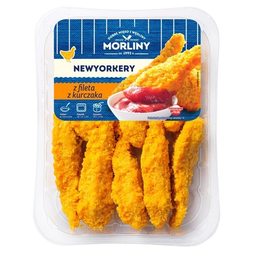 Kawałki fileta z piersi kurczaka panierowane. Morliny 350 g 