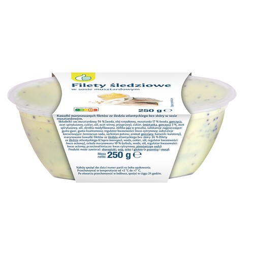 Filety śledziowe w sosie musztardowym Auchan 250 g