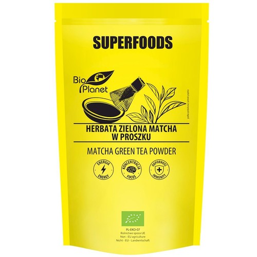 BIO Herbata zielona matcha Bio Planet Superfoods 100 g