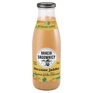 Sok jabłkowy, tłoczony z całych owoców odmiany Golden Delicious Bracia Sadownicy 750 ml