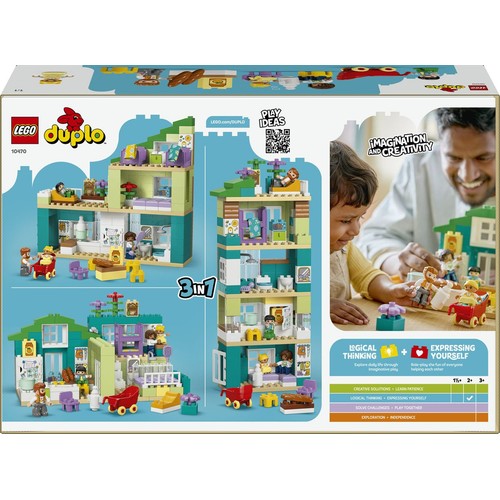 DUPLO® Moje miasteczko Nowoczesny dom rodzinny 3 w 1 z figurkami 10470 LEGO 1 sztuka