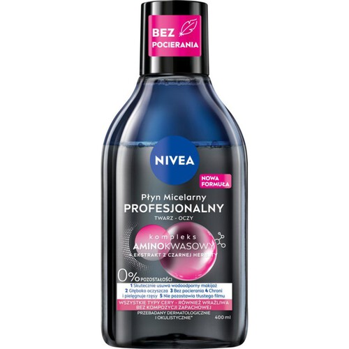 Płyn micelarny profesjonalny twarz-oczy NIVEA 400 ml