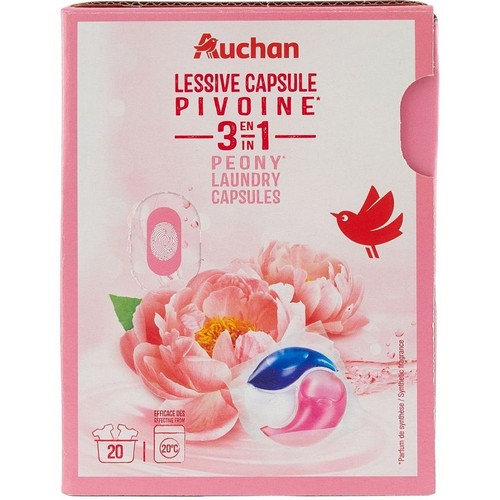 Kapsułki do prania 3w1 Peony Auchan 260 g