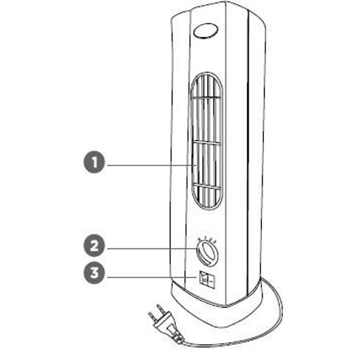 Wentylator kolumnowy 38 cm Q.6831 Qilive 1 sztuka