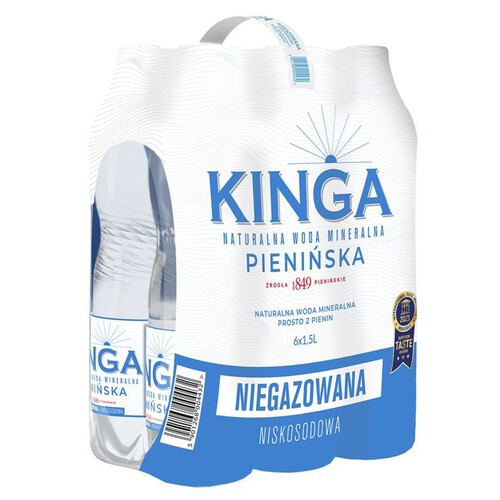 Woda mineralna niegazowana Kinga Pienińska 6 x 1,5 l 