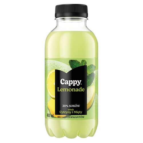 Napój niegazowany o smaku cytrynowo-miętowym Cappy 400 ml
