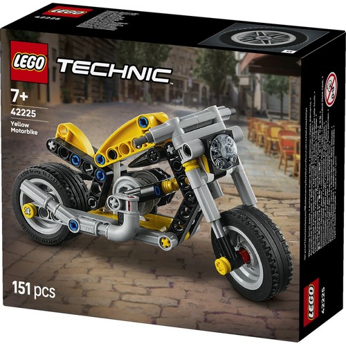 Technic Żółty motocykl 42225, zestaw konstrukcyjny LEGO 1 sztuka