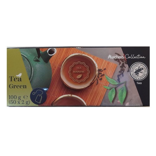 Herbata zielona Auchan Collection  50 torebek