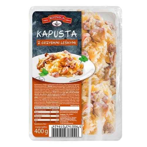 Kapusta z grzybami leśnymi Kotwica 400 g