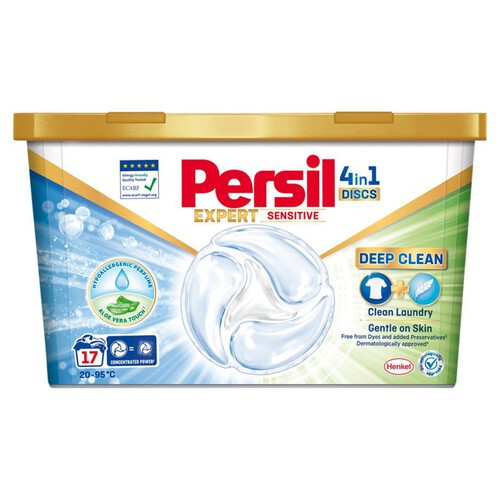 Kapsułki do prania Discexpert Sensitive  4in1 Persil 17 kapsułek