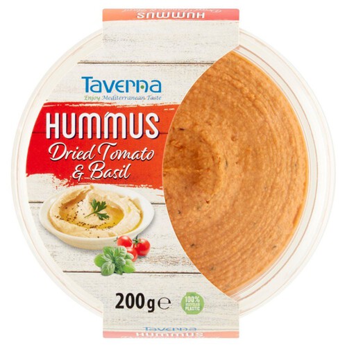 Hummus z suszonymi pomidorami i bazylią Taverna 200 g