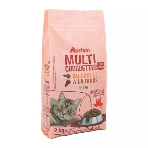 Kompletna sucha karma dla kotów  Auchan 2 kg