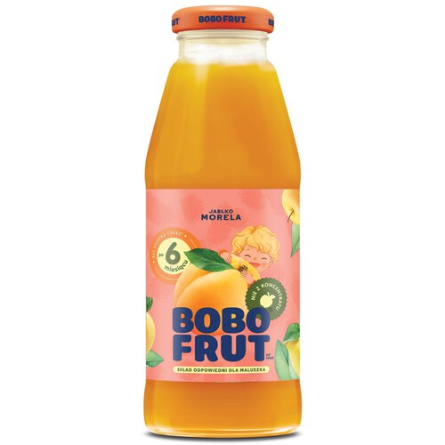 Sok jabłko morela po 6 miesiącu Bobofrut 300 ml