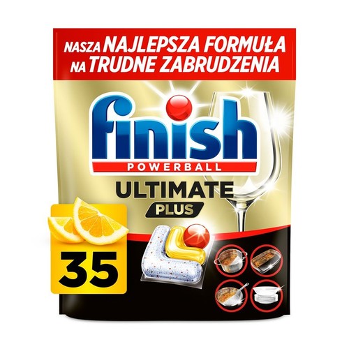 Kapsułki do zmywarki Ultimate Plus lemon Finish 35 kapsułek