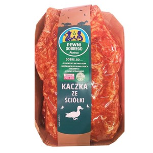 Kaczka ze ściółki faszerowana jabłkami i żurawiną Pewni Dobrego na wagę ok. 1,6 kg