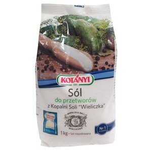 Sól do przetworów niejodowana   Kotányi 1 kg