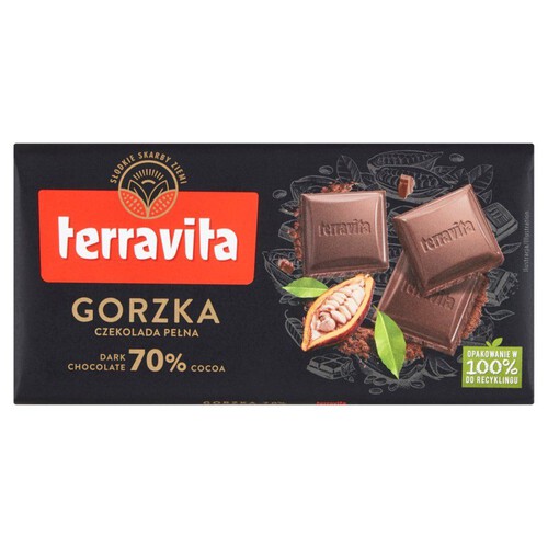 Czekolada gorzka 70 % Terravita 90 g 