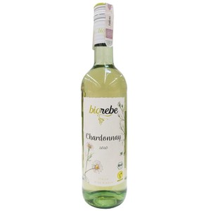 BIO Chardonnay wino białe wytrawne Biorebe 750 ml