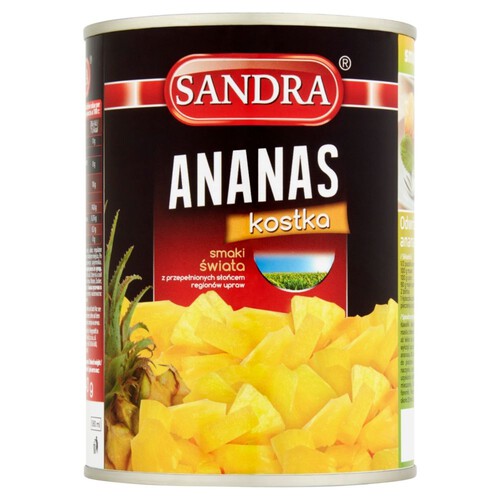 Ananas w kostkach w syropie Sandra 340 g