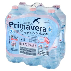 Woda niegazowana żródlana Primavera 6 x 1 l