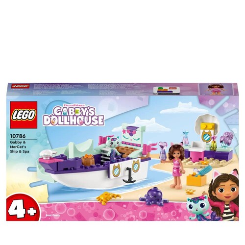 Gabby's Dollhouse Statek i spa Gabi i Syrenkotki 10786 LEGO 1 sztuka