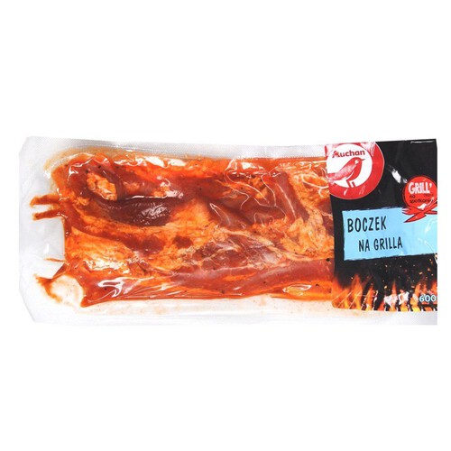 Boczek na grilla Auchan 600 g 