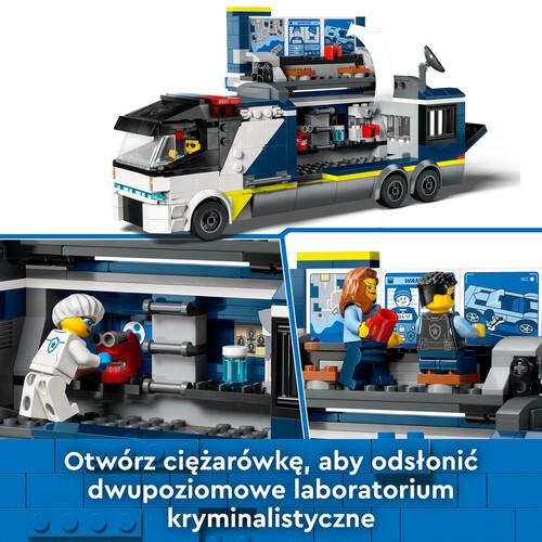 City Policyjna ciężarówka z laboratorium kryminalnym 60418 LEGO zestaw