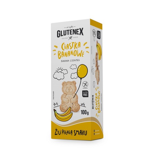 Ciastka bananowe bezglutenowe Glutenex 100 g
